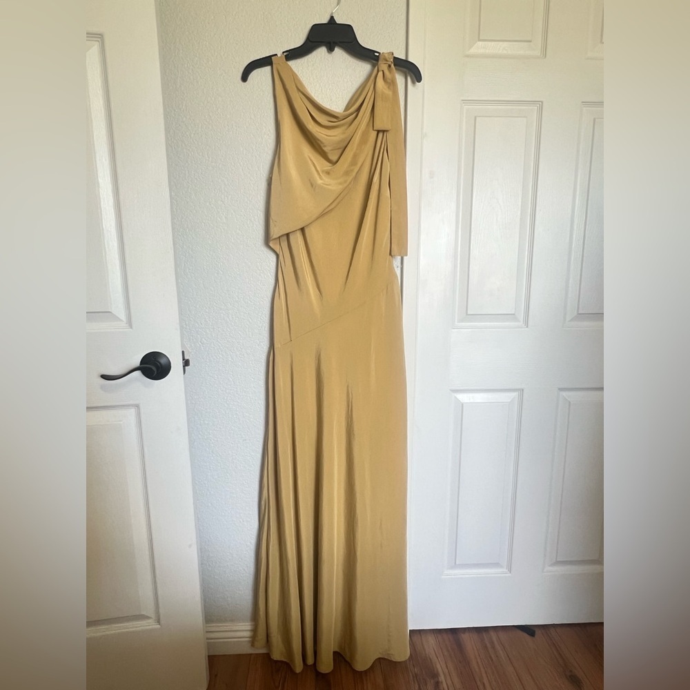 Jewel by Badgley Mischka Harper Boat Neck Draped Gown NWOT - Picture 4 of 14